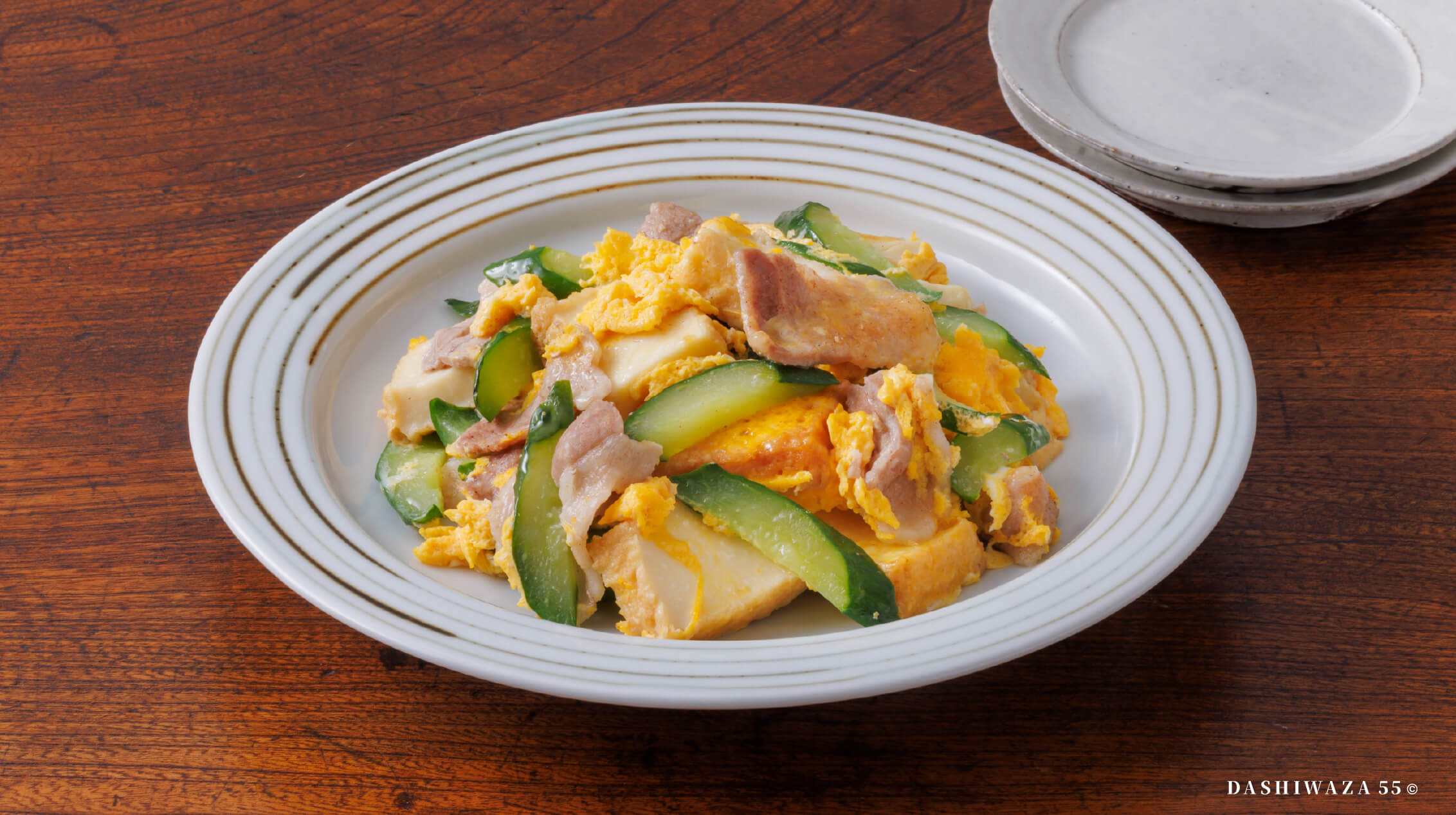 レンジできゅうりチャンプルー